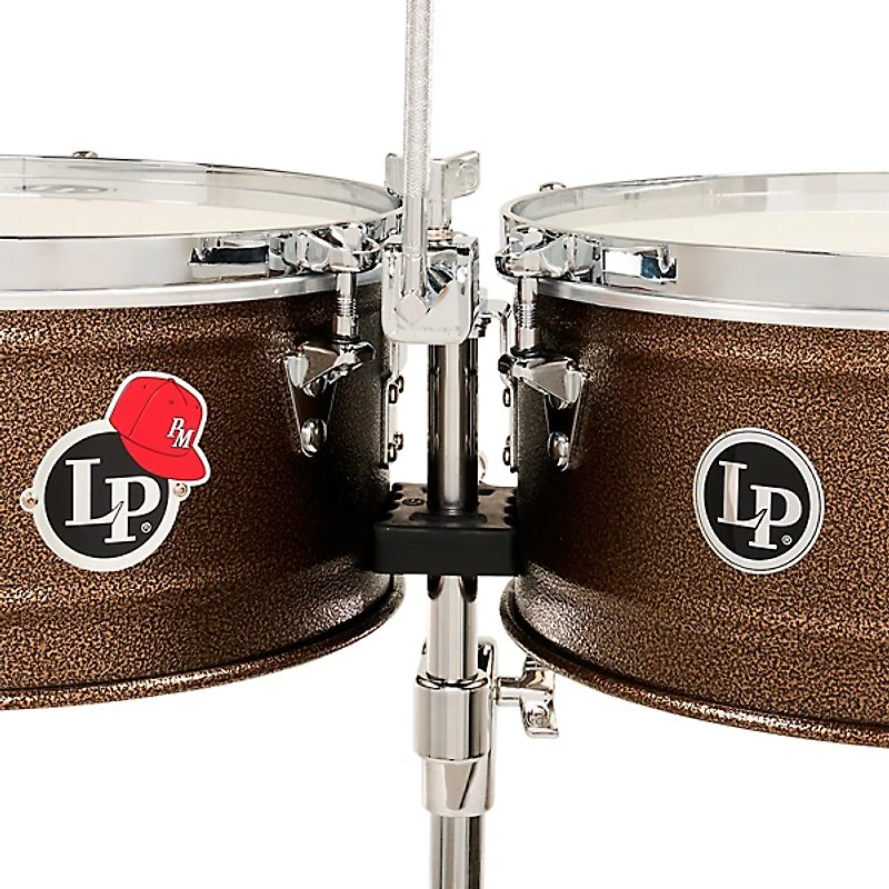 LP Pedrito Steel Timbales - 14 and 15 in. Deep Mocha Steel