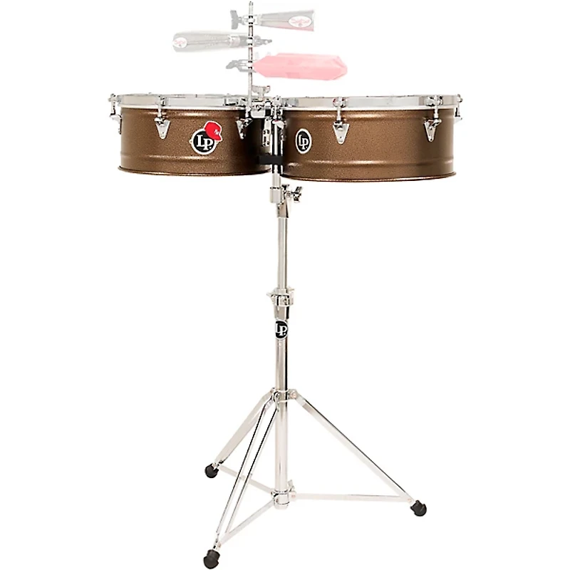 LP Pedrito Steel Timbales - 14 and 15 in. Deep Mocha Steel