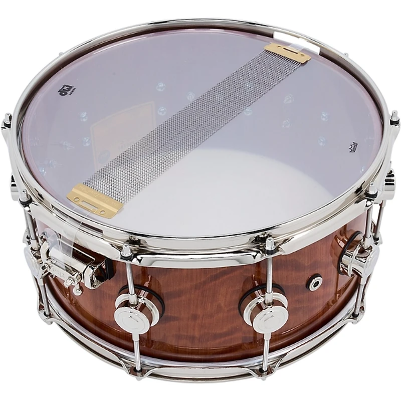 DW Collector's Series Vavona Exotic Purpleheart Snare Drum With Nickel Hardware - 14 x 6.5 in. Natural Lacquer