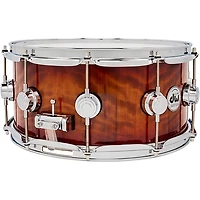 DW Collector's Series SSC Vavona Exotic Snare Drum - 14 x 6.5 in. Deep Rich Red Burst Lacquer