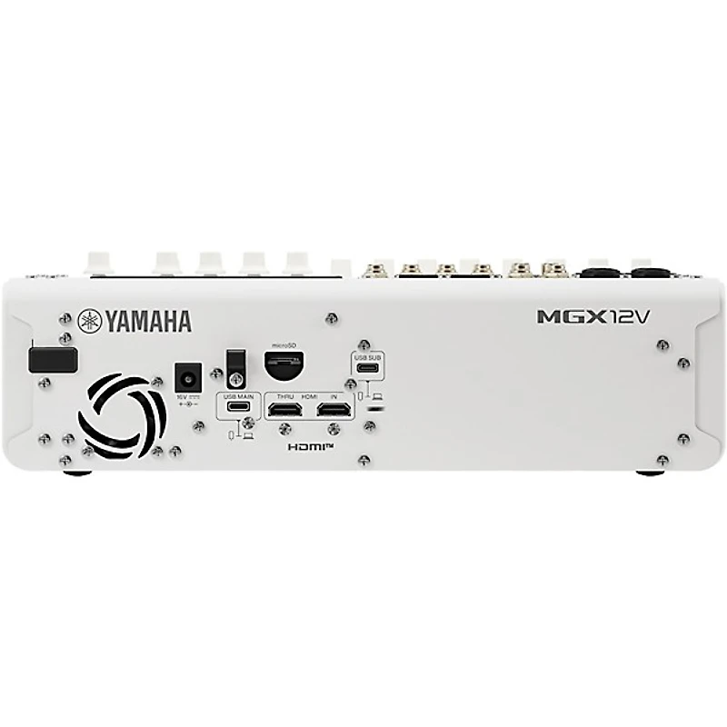 Yamaha MGX12V 18-Channel Digital Mixer With Video Interface - White