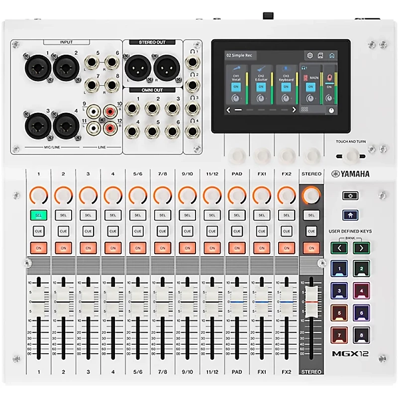 Yamaha MGX12 18-Channel Digital Mixer - White