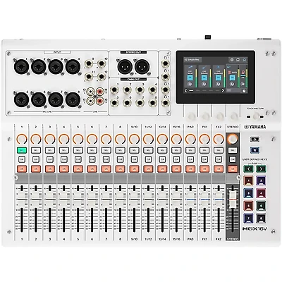 Yamaha MGX16V 22-Channel Digital Mixer With Video Interface - White