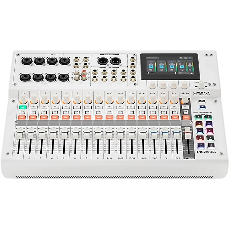 Yamaha MGX16V 22-Channel Digital Mixer With Video Interface - White