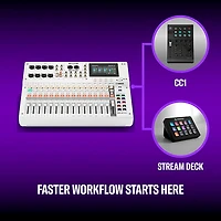 Yamaha MGX16V 22-Channel Digital Mixer With Video Interface - Black