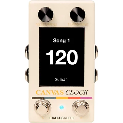 Walrus Audio Harvest Series Canvas Clock MIDI Pedal - White