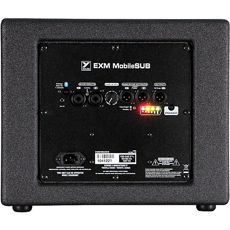 Yorkville EXM Mobile Sub 8" Battery-Powered Subwoofer