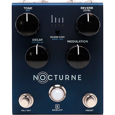 Keeley Nocturne Reverb Effects Pedal - Matte Misty Blue