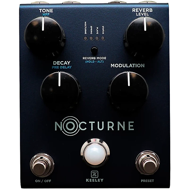 Keeley Nocturne Reverb Effects Pedal - Matte Misty Blue