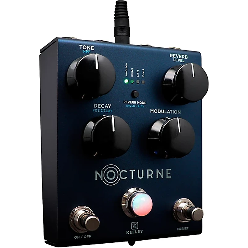 Keeley Nocturne Reverb Effects Pedal - Matte Misty Blue