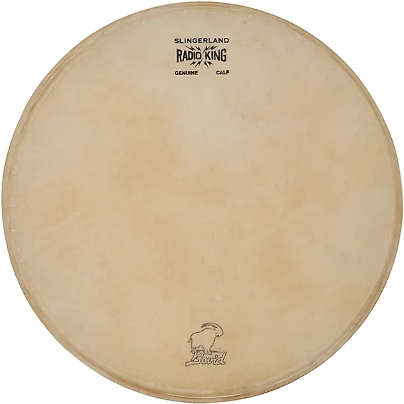 Slingerland Calfskin Batter Drumhead with Lightning Logo - 14"