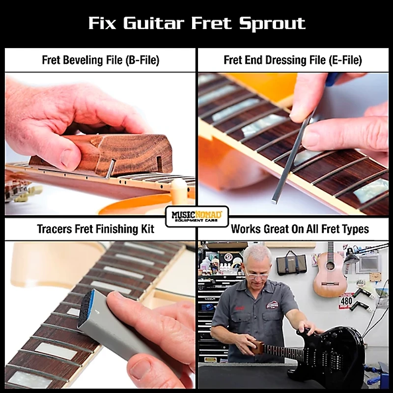 Music Nomad 8-Piece Guitar Fret Sprout Kit