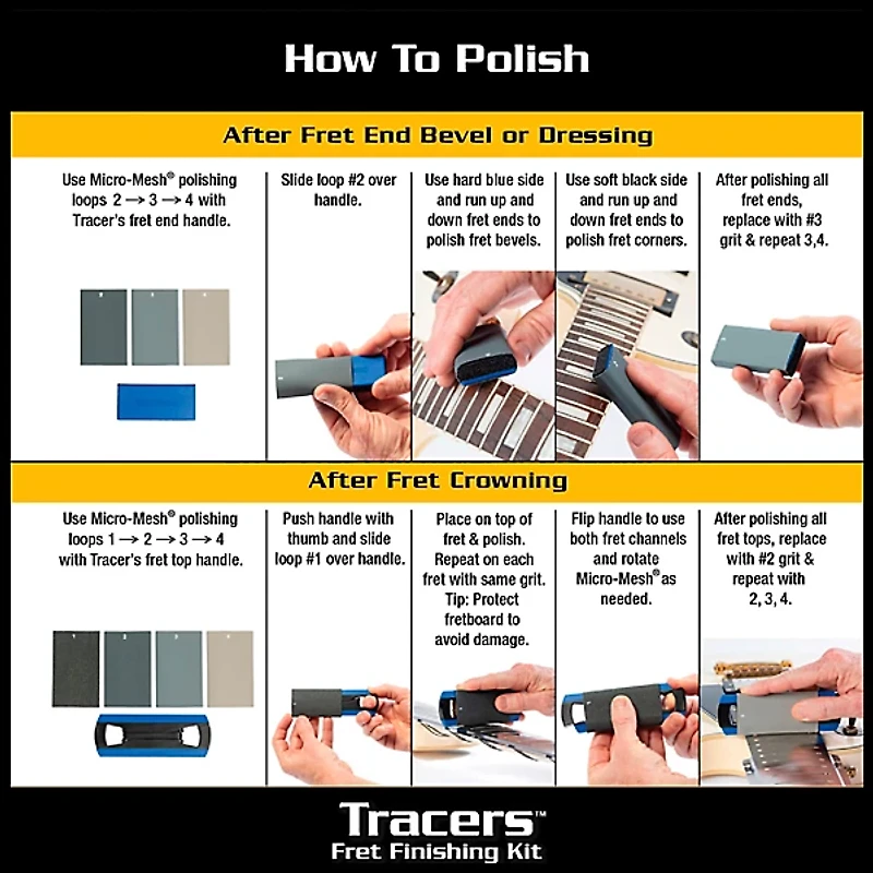 Music Nomad 8-Piece Guitar Fret Sprout Kit