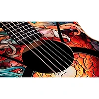 Taylor Zedd GS Mini Telos Special Edition Acoustic Guitar - Custom Graphic