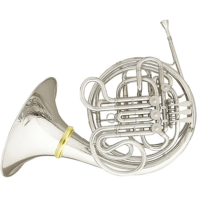 Hans Hoyer 7802NSA Kruspe Style Series Double Horn with Detachable Bell Nickel Silver