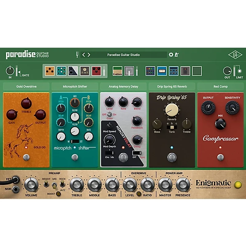 Universal Audio Paradise Guitar Studio Plug-in - Crossgrade From Showtime '64 Tube Amp (Software Download)