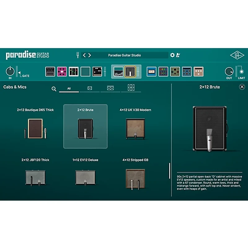 Universal Audio Paradise Guitar Studio Plug-in - Crossgrade From Showtime '64 Tube Amp (Software Download)