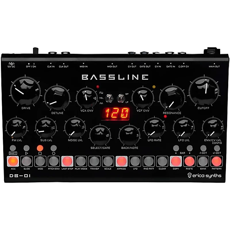 Erica Synths Bassline DB-01 Desktop Bassline Synthesizer