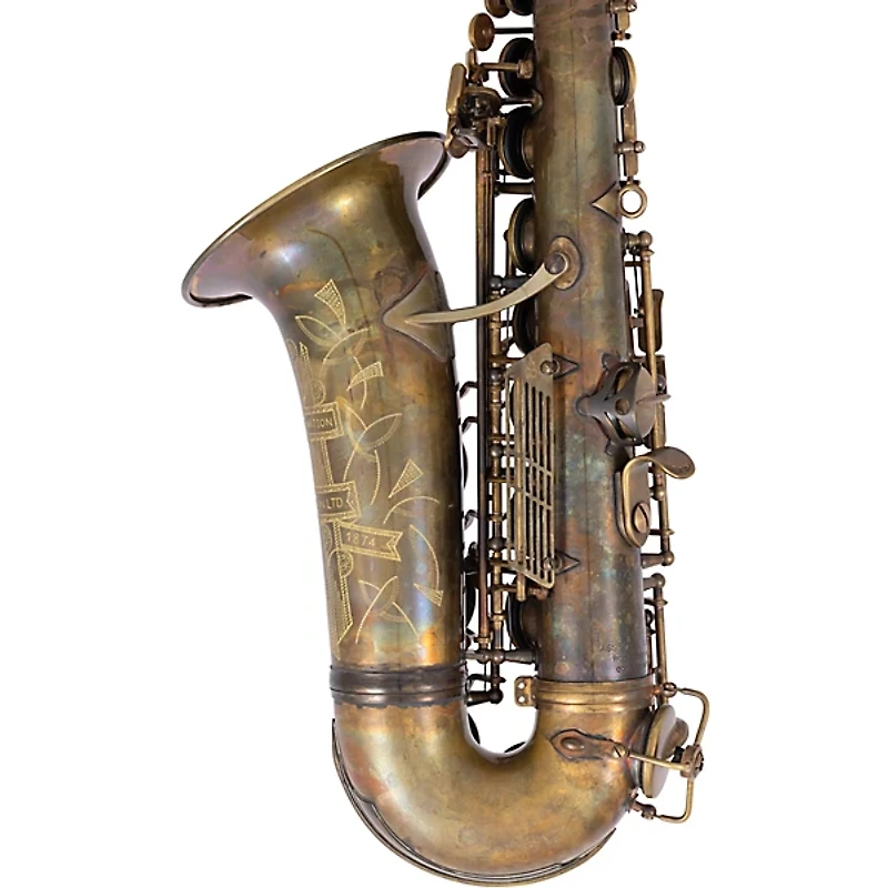 Conn Limited Edition Eb Alto Saxophone with Brillhart Ebolin 7 Mouthpiece Aged Brass Aged Brass Keys