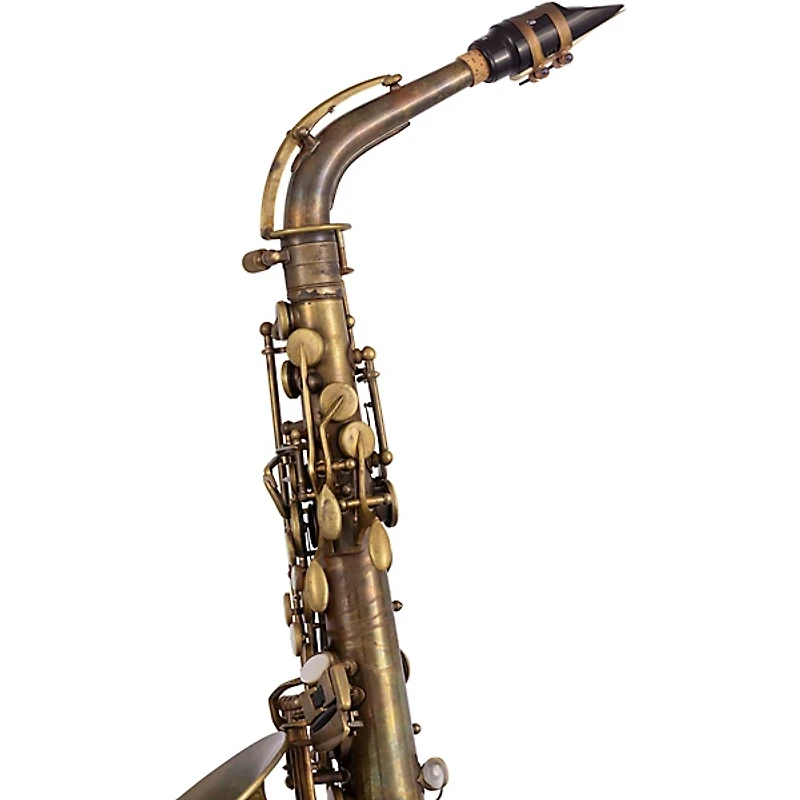 Conn Limited Edition Eb Alto Saxophone with Brillhart Ebolin 7 Mouthpiece Aged Brass Aged Brass Keys