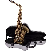 Conn Limited Edition Eb Alto Saxophone with Brillhart Ebolin 7 Mouthpiece Aged Brass Aged Brass Keys