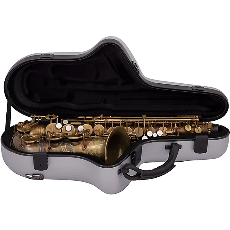 Conn Limited Edition Eb Alto Saxophone with Brillhart Ebolin 7 Mouthpiece Aged Brass Aged Brass Keys