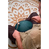 MEINL Sonic Energy Compact Steel Tongue Drum - B Minor, 10 in. Dark Green