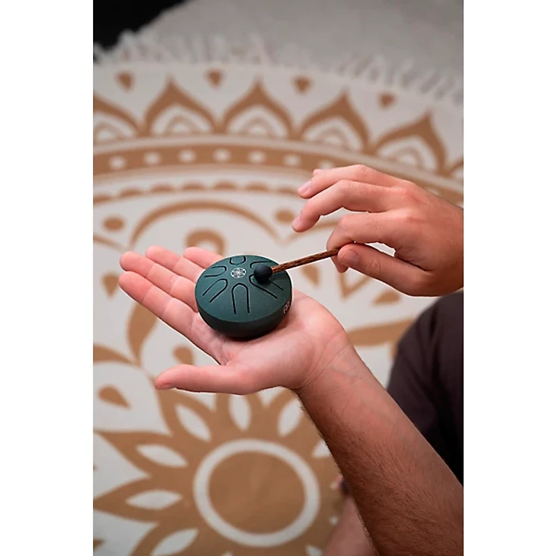 MEINL Sonic Energy Pocket Steel Tongue Drum - A Major, Germ of Life,