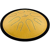 MEINL Sonic Energy Compact Steel Tongue Drum - D Minor, 10 in. Gold