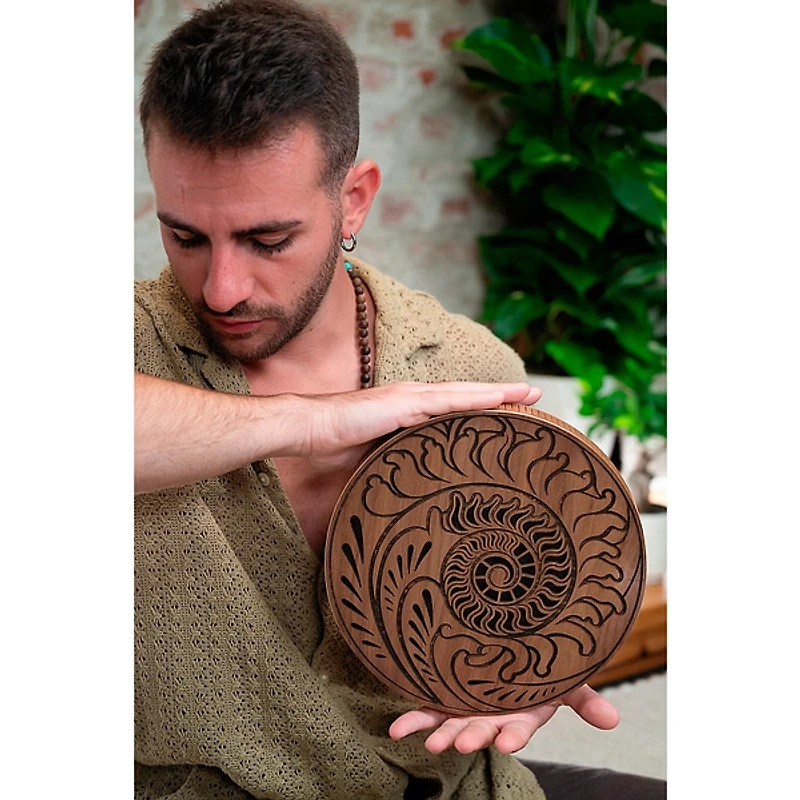 MEINL Sonic Energy Rain Disk, Ocean Sound, Fibonacci-Inspired Carving - 10 in.