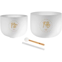 MEINL Sonic Energy TCM Crystal Singing Bowl 2-Piece Set - Yin & Yang