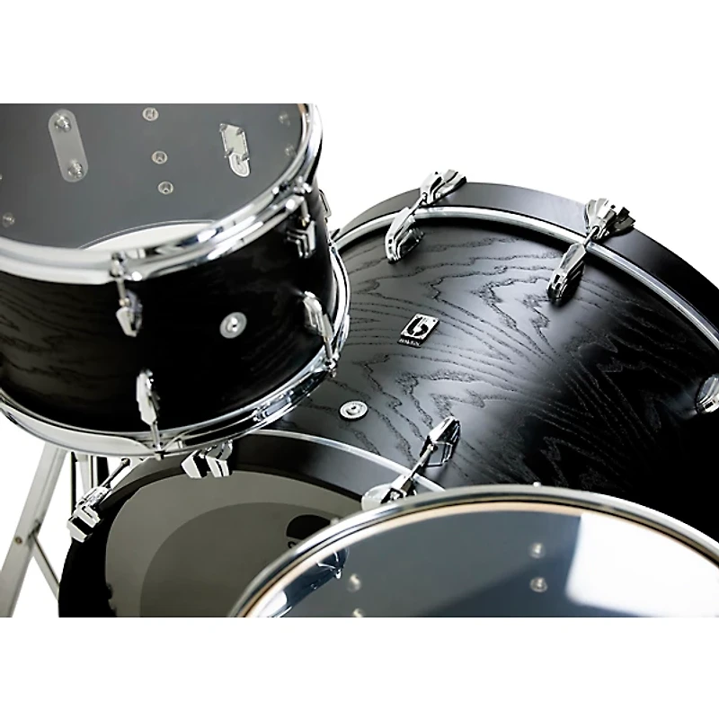 British Drum Co. Raven Series 3-Piece Drum Shell Pack - Satin Black