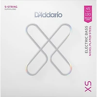 D'Addario XS Nickel Bass Super Long Scale Electric Bass Guitar Strings - Regular Light (45 - 130)