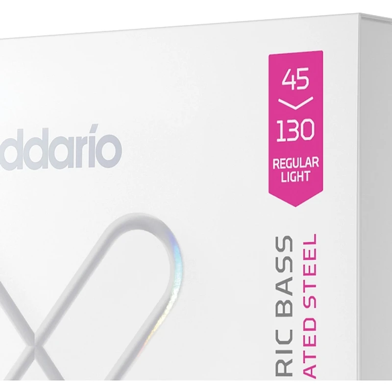 D'Addario XS Nickel Bass Super Long Scale Electric Bass Guitar Strings - Regular Light (45 - 130)