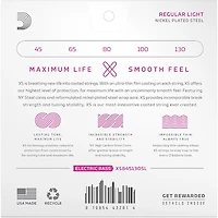 D'Addario XS Nickel Bass Super Long Scale Electric Bass Guitar Strings - Regular Light (45 - 130)