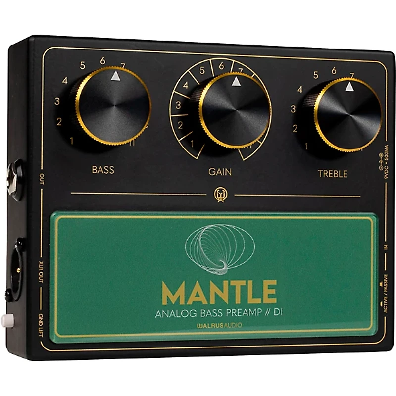Walrus Audio Mantle Bass Preamp/DI - Black