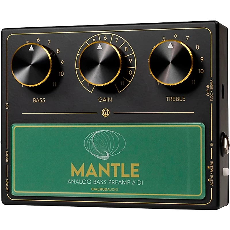 Walrus Audio Mantle Bass Preamp/DI - Black