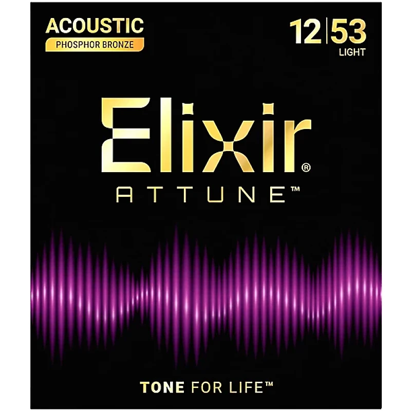 Elixir Attune Phosphor Bronze Acoustic Guitar Strings