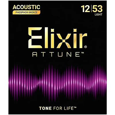 Elixir Attune Phosphor Bronze Acoustic Guitar Strings