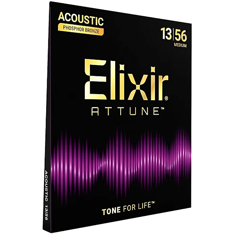 Elixir Attune Phosphor Bronze Acoustic Guitar Strings -