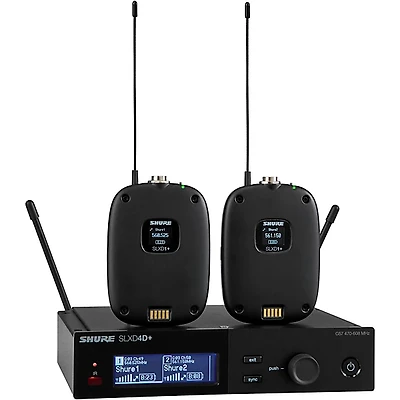 Shure SLX14D+ Dual Wireless Bodypack System - Band G57