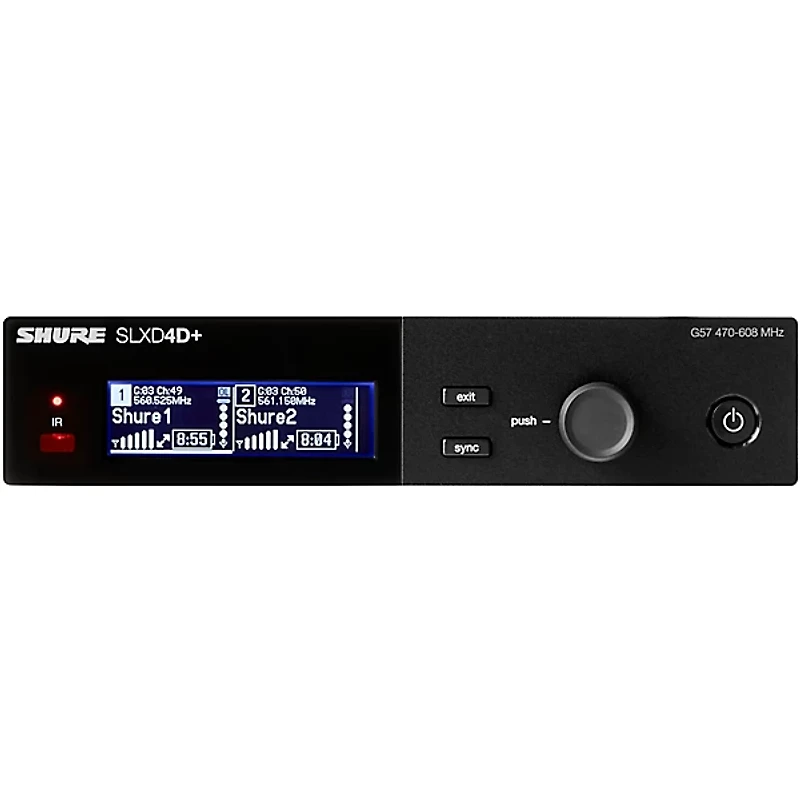 Shure SLX14D+ Dual Wireless Bodypack System - Band G57