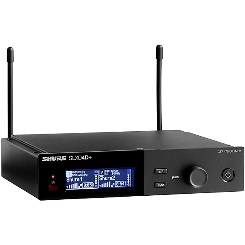 Shure SLX14D+ Dual Wireless Bodypack System - Band G57