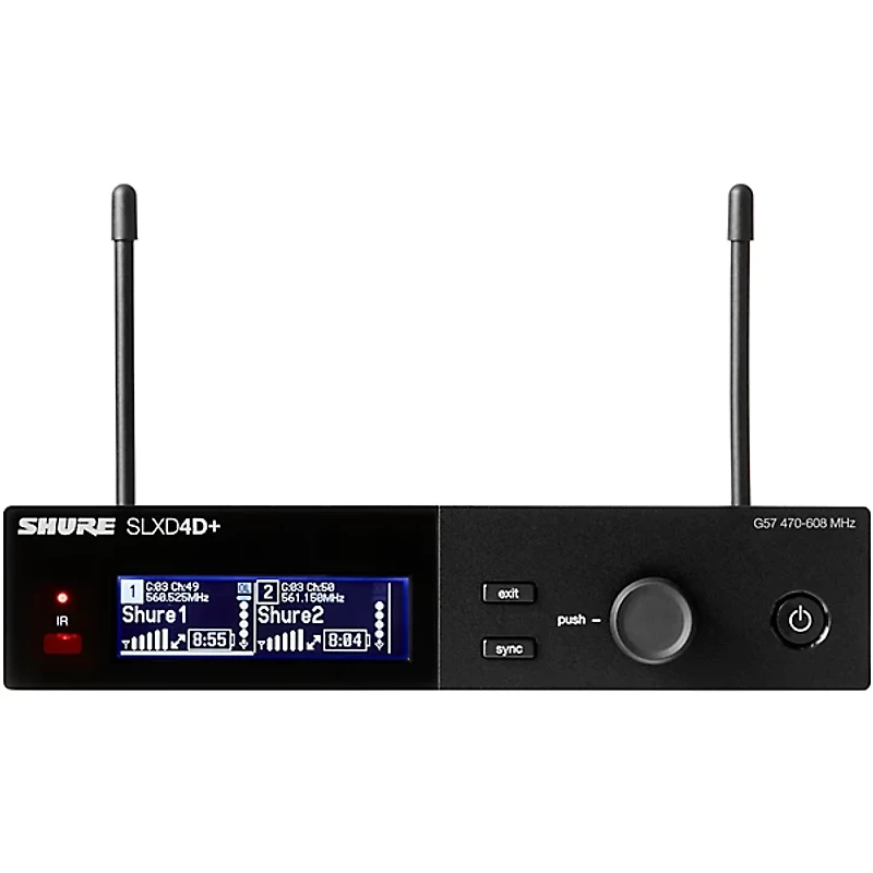 Shure SLXD24D+/SM58 Digital Wireless Dual Handheld Microphone System - Band G57