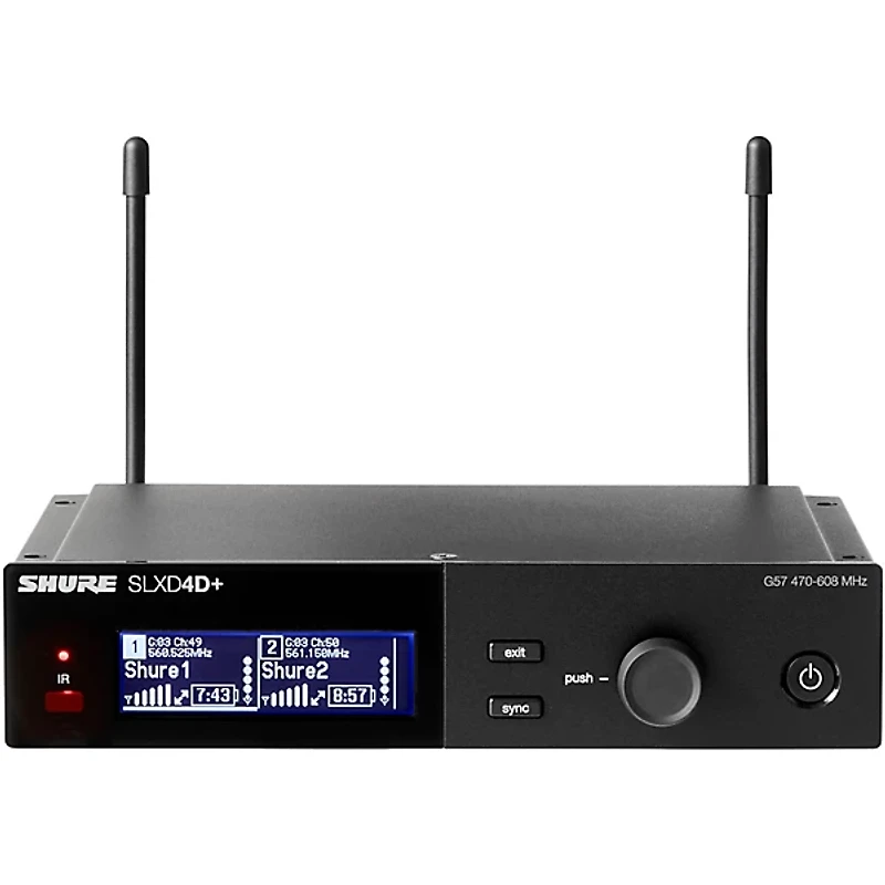 Shure SLXD24D+/SM58 Digital Wireless Dual Handheld Microphone System - Band G57