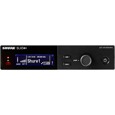 Shure SLXD4+ Single-Channel Wireless Receiver - Band G57