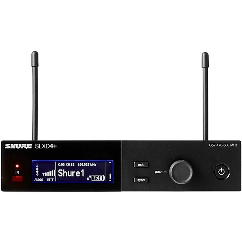 Shure SLXD4+ Single-Channel Wireless Receiver - Band G57