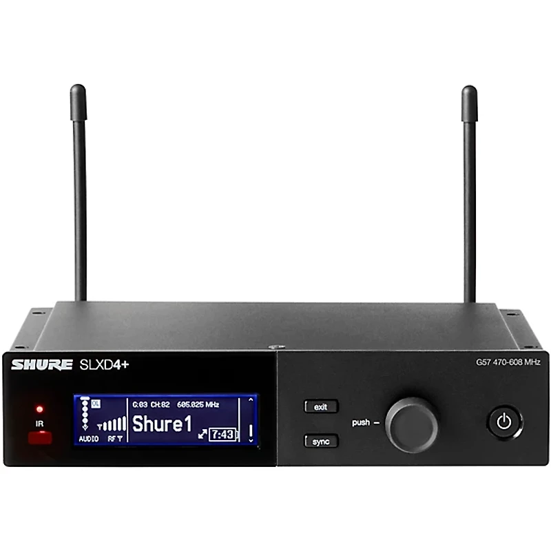 Shure SLXD4+ Single-Channel Wireless Receiver - Band G57