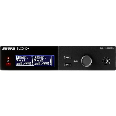 Shure SLXD4D+ Dual-Channel Digital Wireless Receiver - Band G57