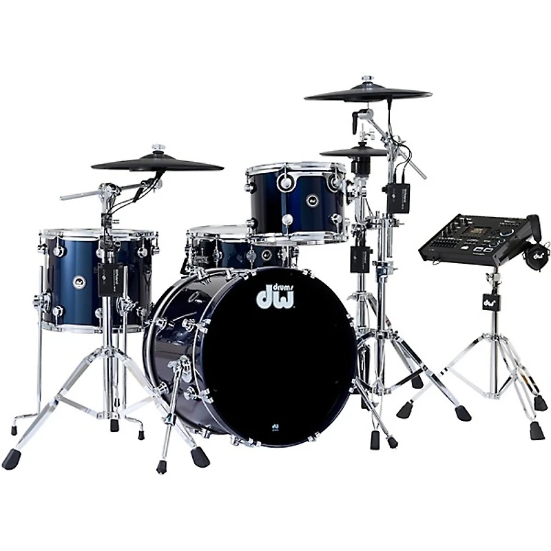 DWe Collector's Series DrumLink 4-Piece Acoustic-Electronic Drum Set with WT-10 Triggers and V71 Sound Module -